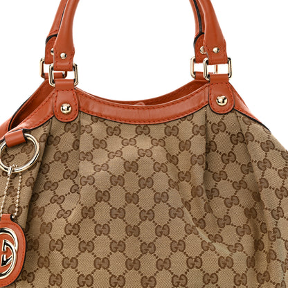 Gucci Monogram Medium Sukey Tote Orange 8 of 12
