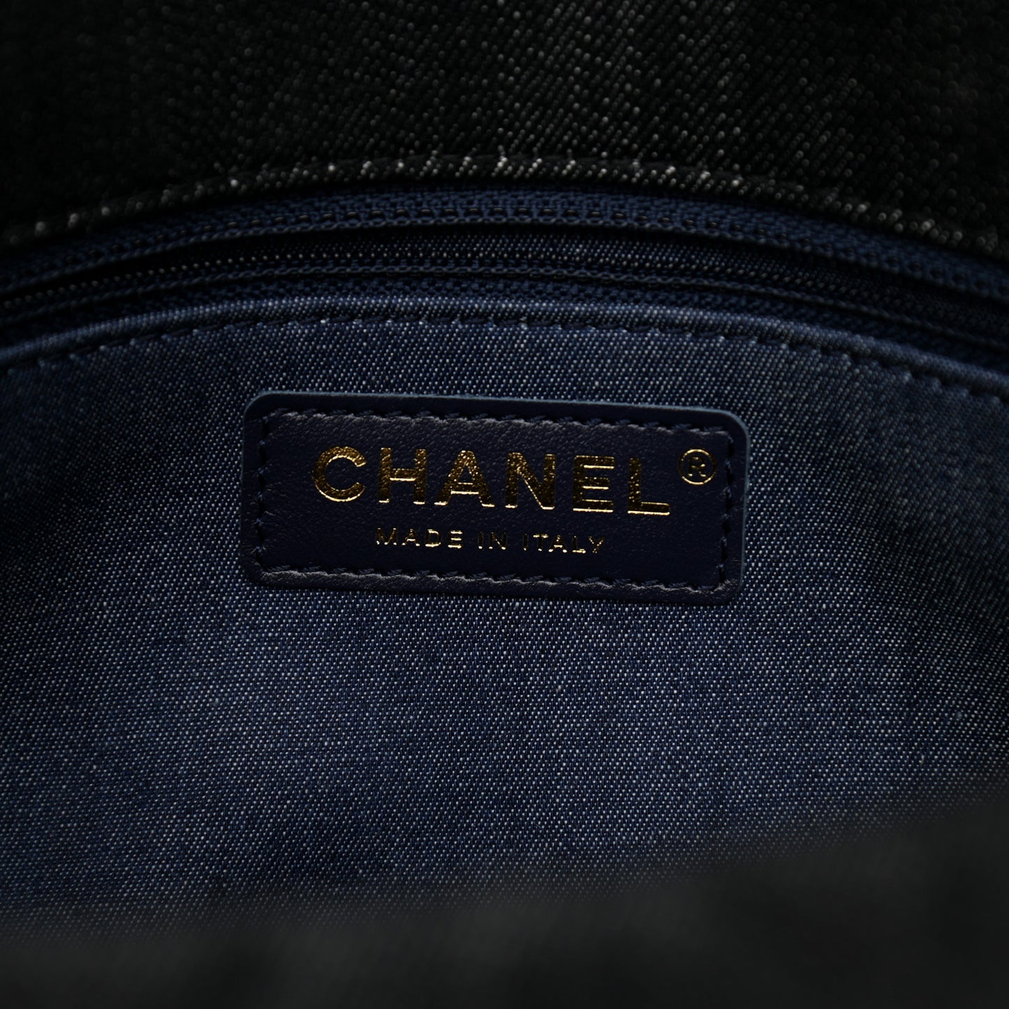 Denim Quilted Medium Funky Town Flap Black
