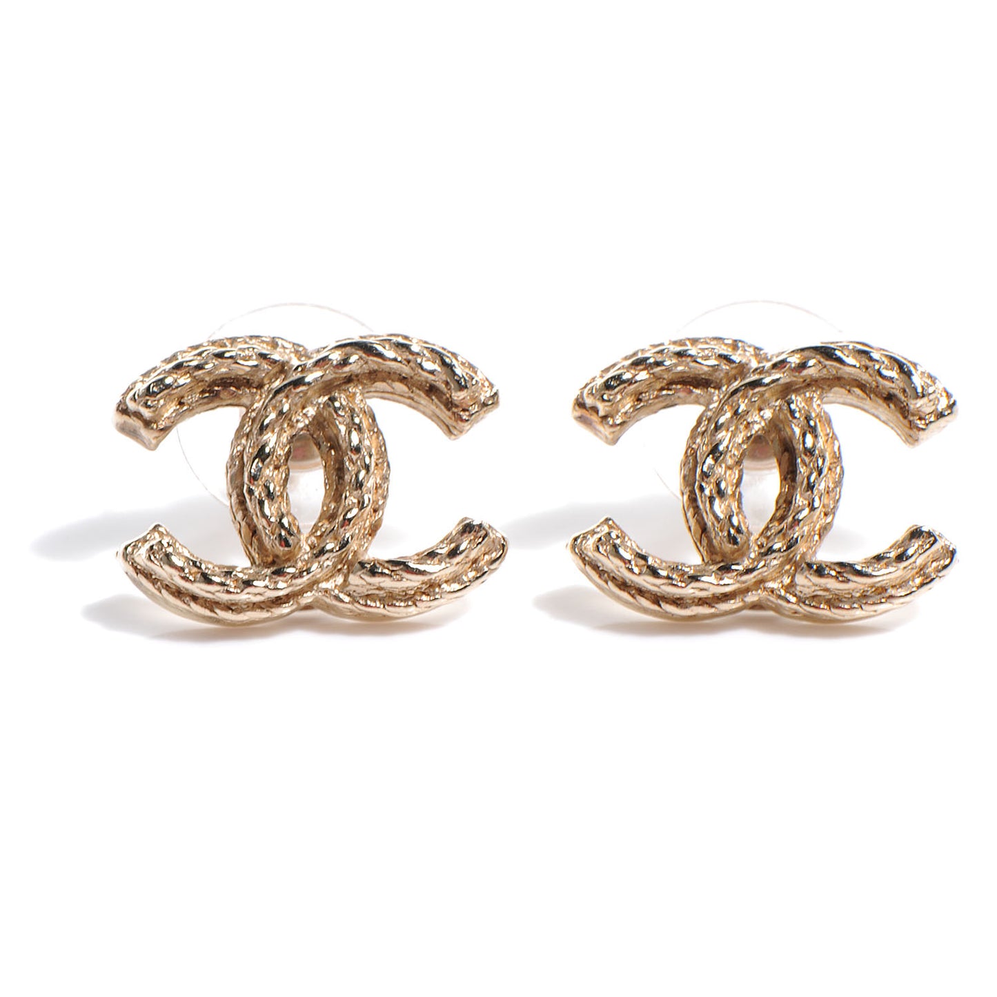 Gold CC Logo Earrings Gold