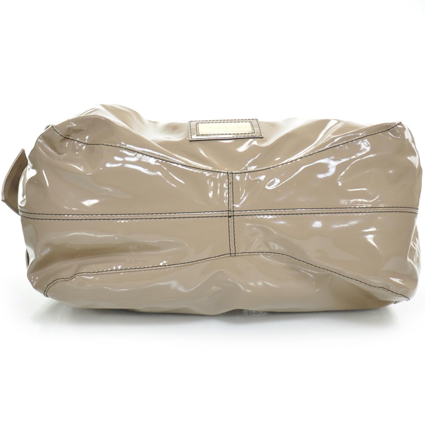 Patent Lacca Large Nuage Bow Hobo Nude