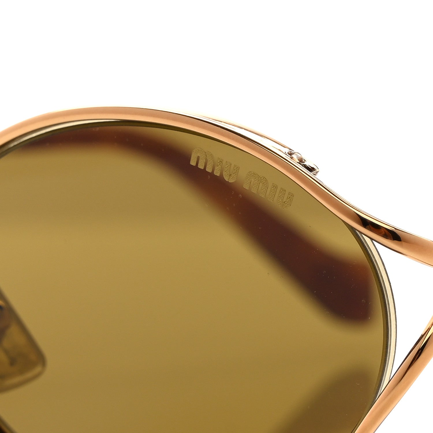 Miu Miu Metal Oval Sunglasses SMU52Y Tortoise 7 of 8