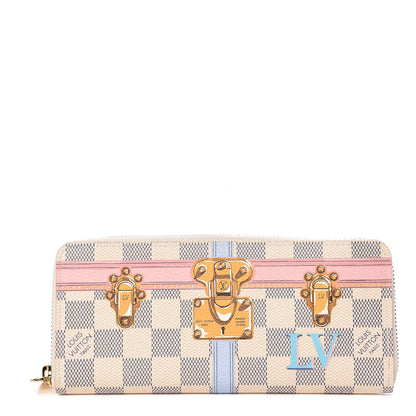 Louis Vuitton Damier Azur Summer Trunks Clemence Wallet 1 of 8