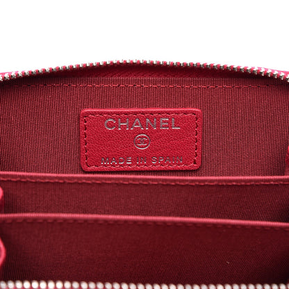 Chanel Sheepskin Quilted Mademoiselle Vintage Zip Coin Purse Pink 6 of 8