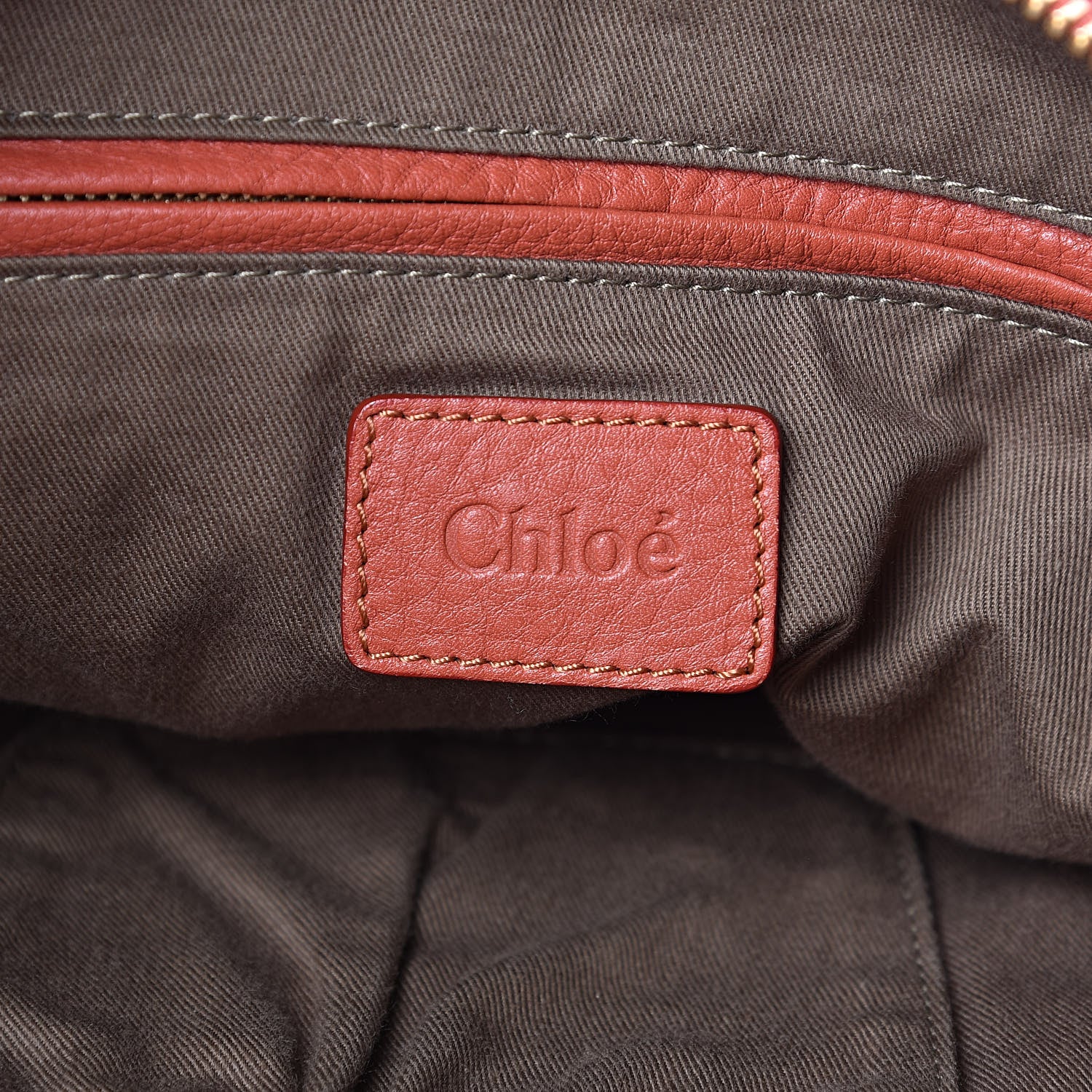 Chloe Calfskin Large Marcie Satchel Maple Leaf 6 of 19