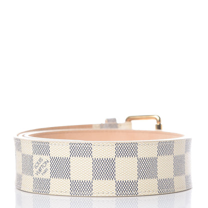 Louis Vuitton Damier Azur 38mm Solo Belt 95 38 3 of 9