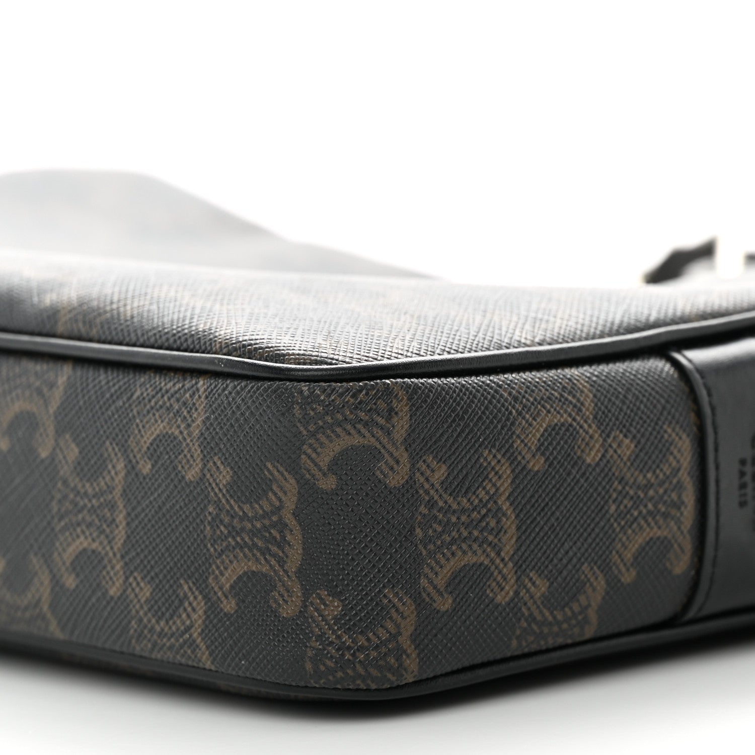 Celine Triomphe Canvas Medium Horizontal Messenger Bag Black 10 of 13