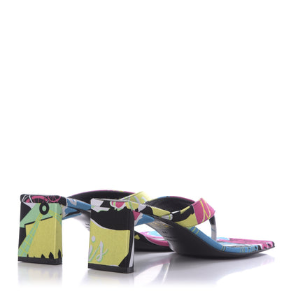 Balenciaga Spandex Double Square Flat 60mm Sandals 37 Multicolor 4 of 10