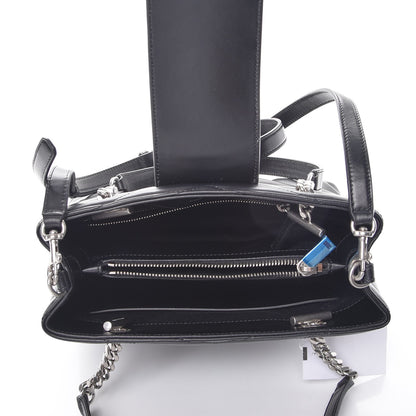 Saint Laurent Calfskin Y Quilted Monogram Small Loulou Shopper Black 5 of 7