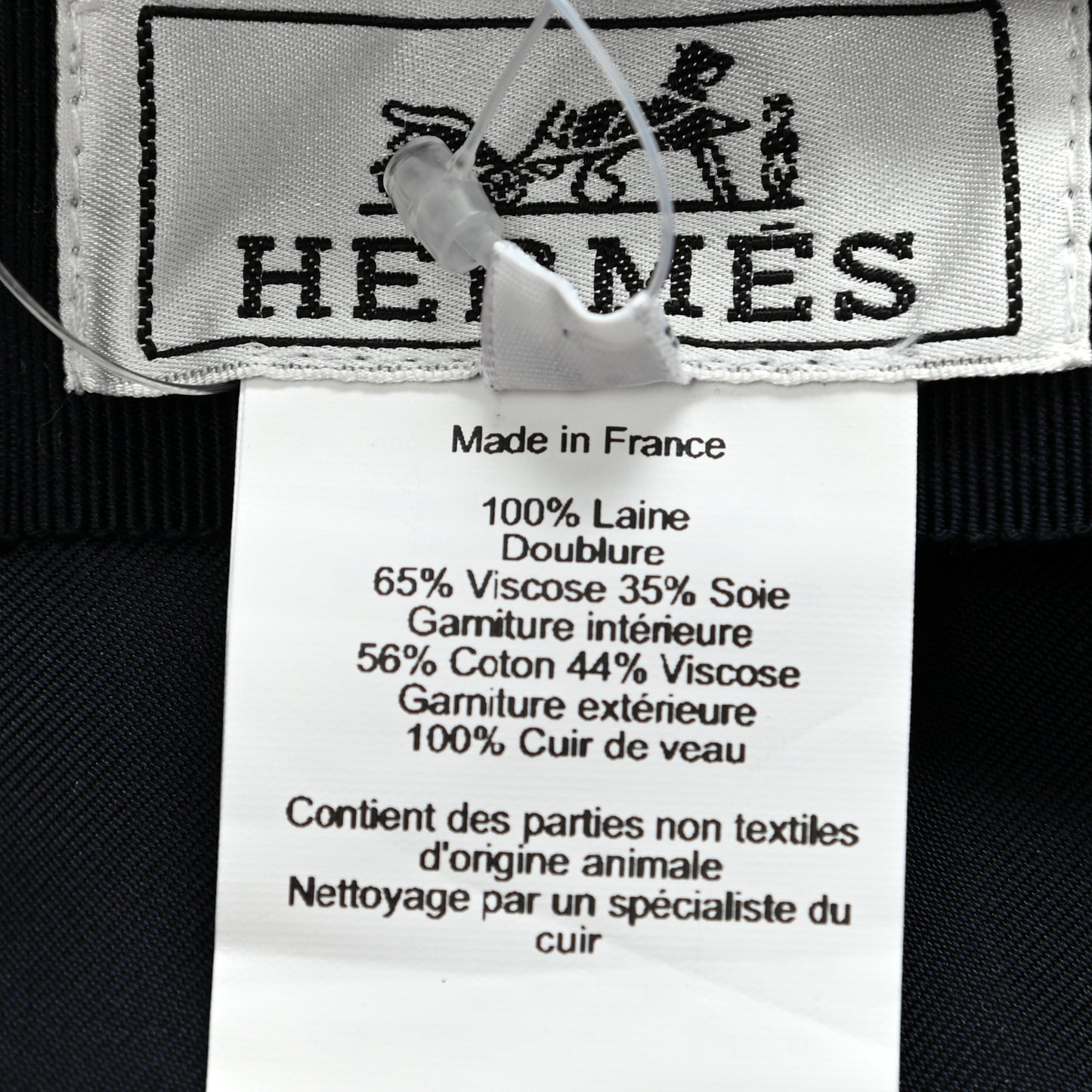 Broadcloth Newton Calfskin Dani Cap 58 Marine Black
