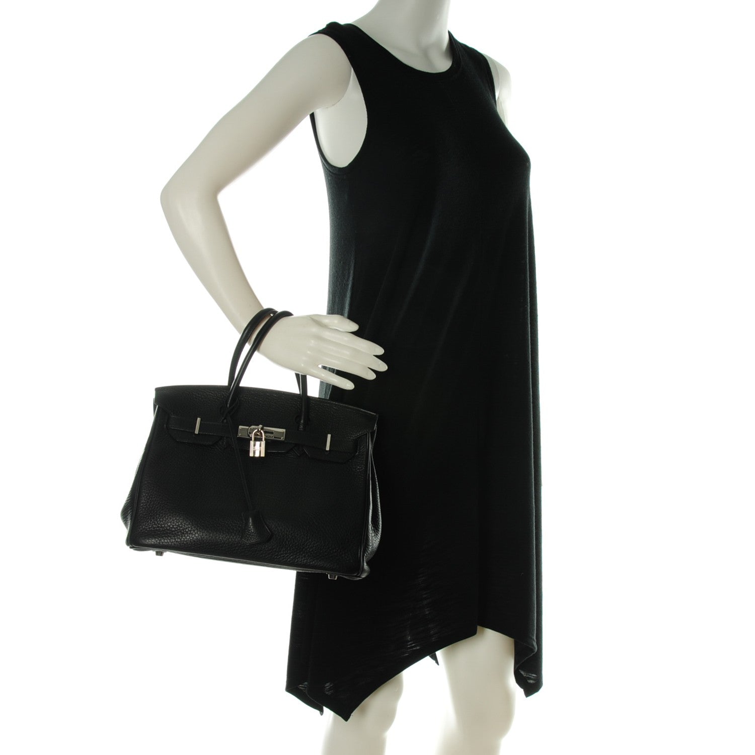 Hermes Taurillon Clemence Birkin 30 Black 2 of 31