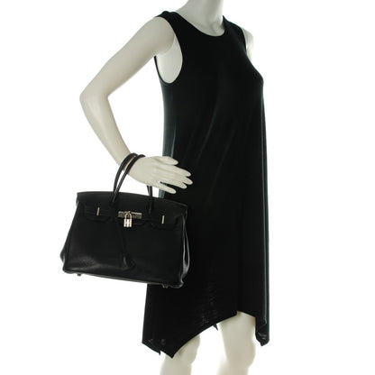 Hermes Taurillon Clemence Birkin 30 Black 2 of 31