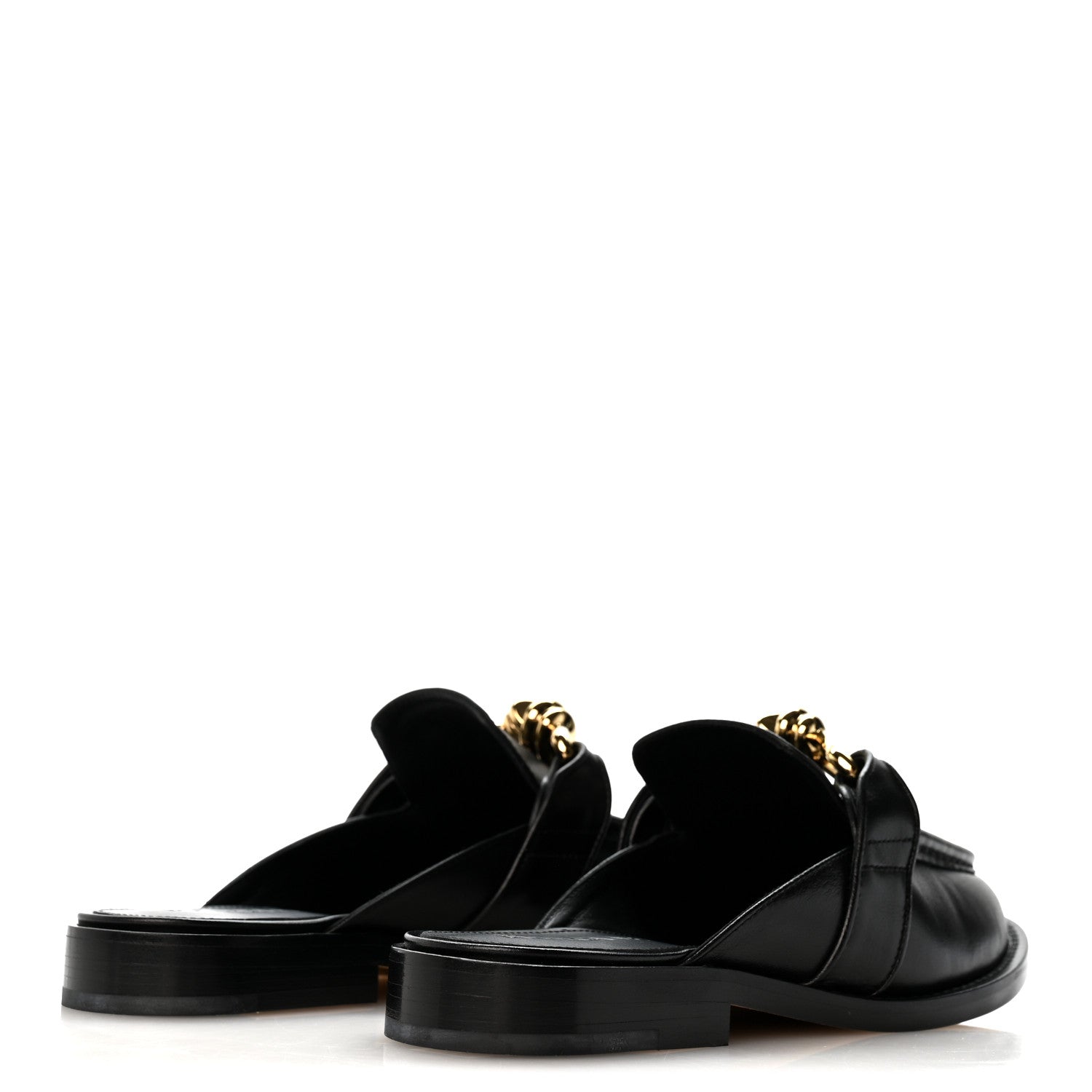 Bottega Veneta Calfskin Astaire Knot Loafer Mules 36.5 Black 5 of 9