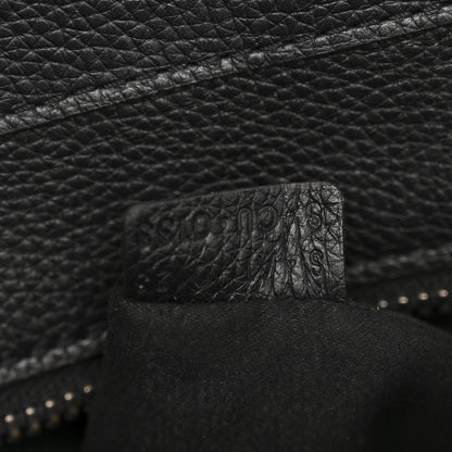 Celine Drummed Calfskin Mini Luggage Black 7 of 11