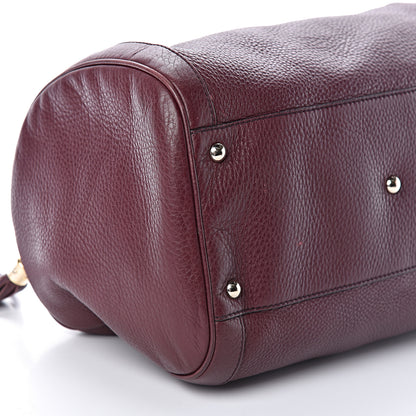 Gucci Pebbled Calfskin Medium Soho Boston Burgundy 11 of 14