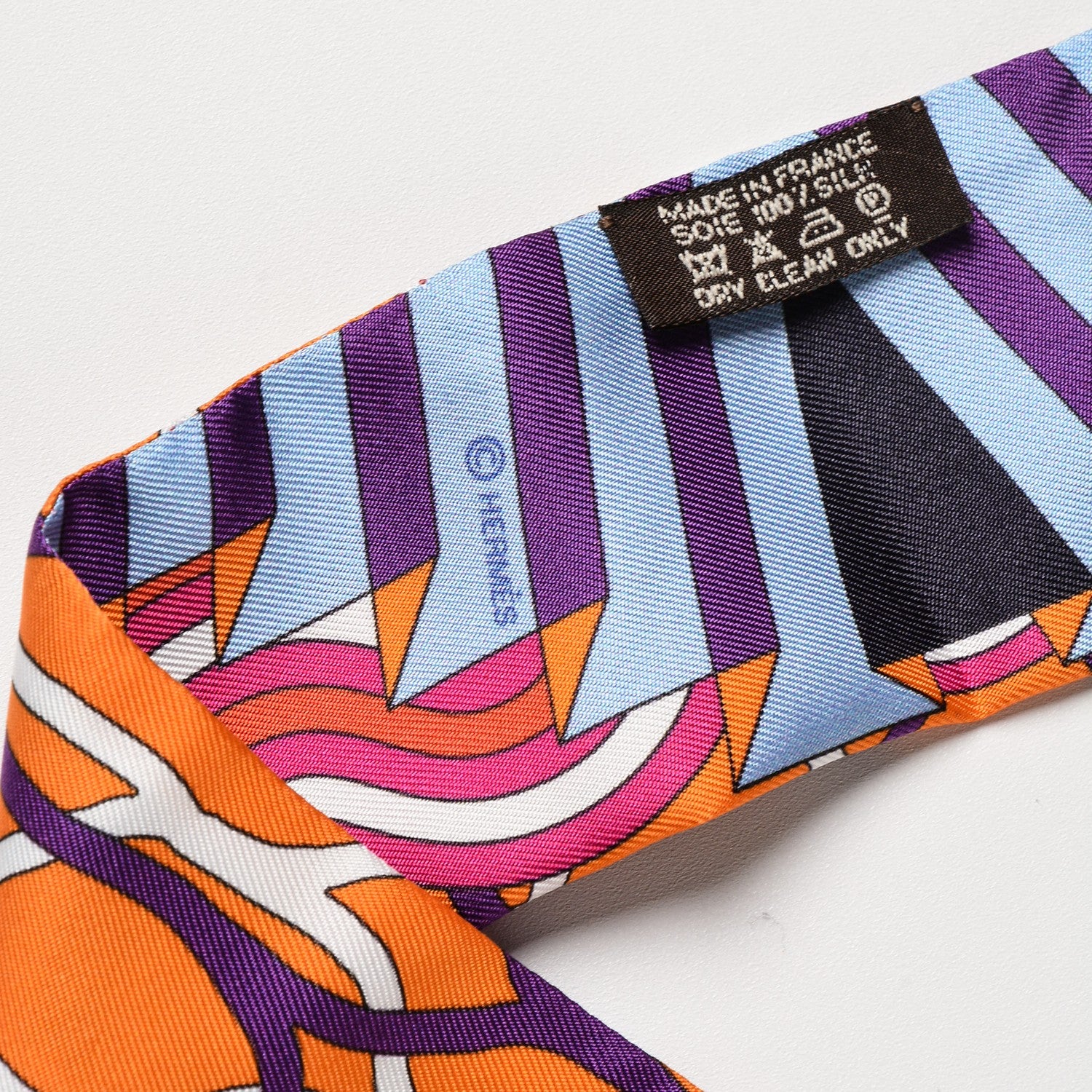 Hermes Silk Ballet Aquatique Twilly 5 of 5