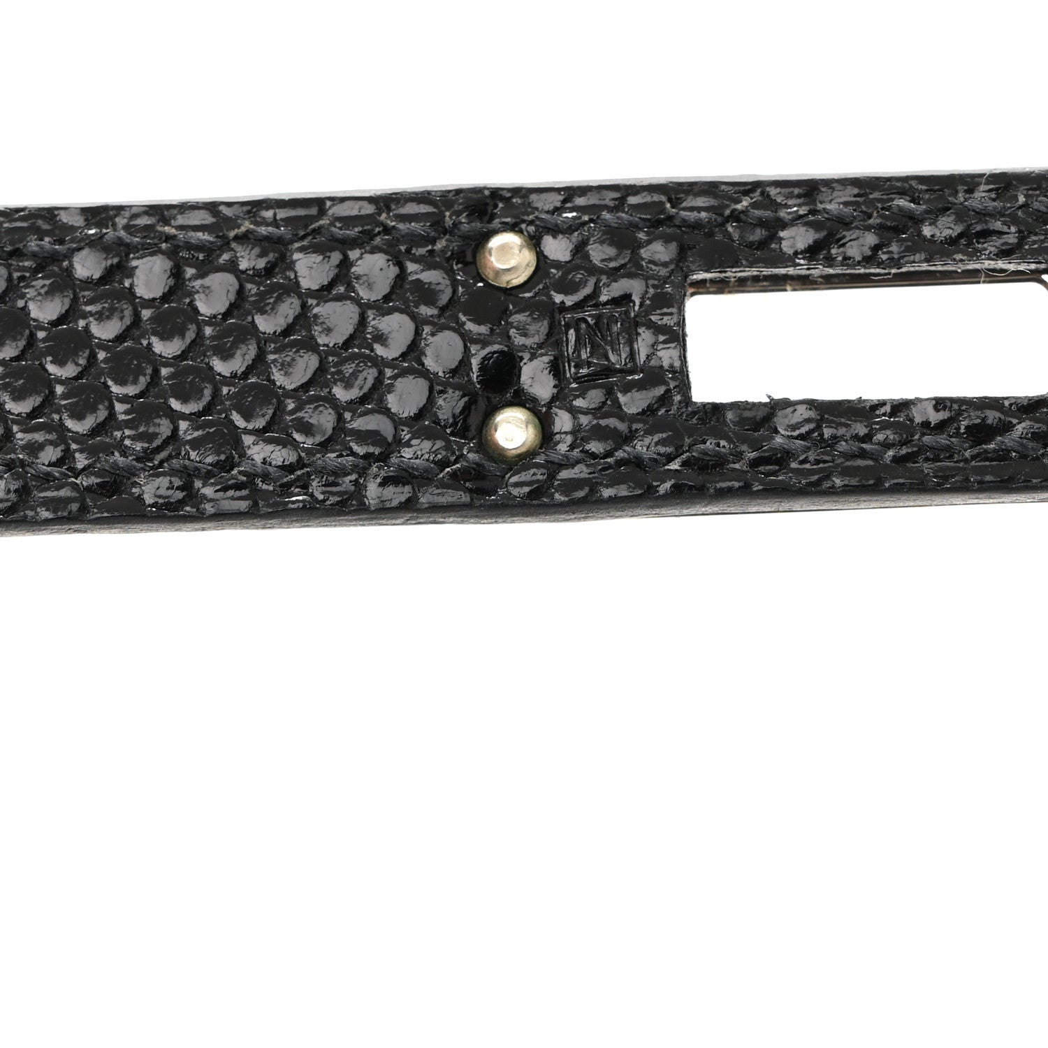 Hermes Lizard Niloticus Kelly Sellier 25 Black 7 of 11