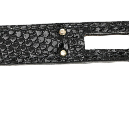 Hermes Lizard Niloticus Kelly Sellier 25 Black 7 of 11