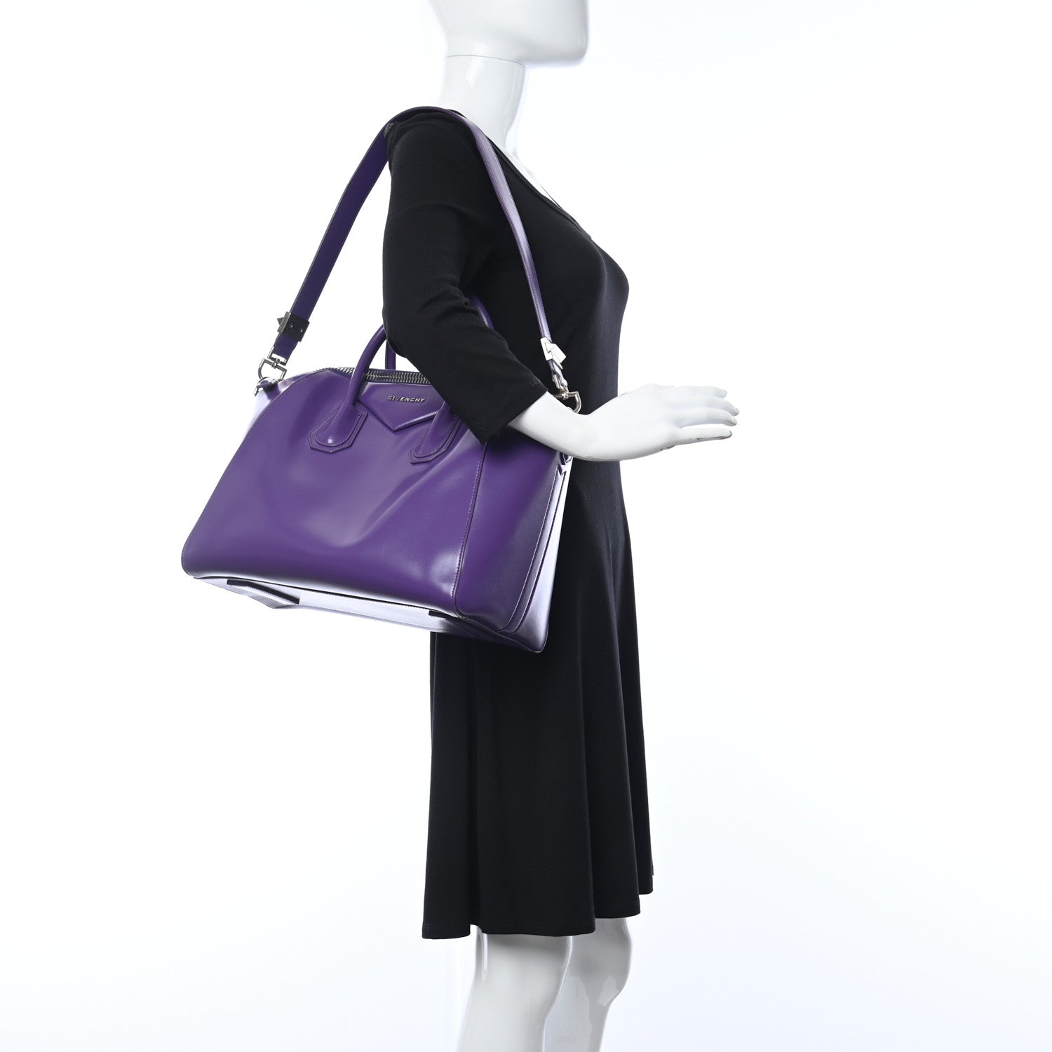 Givenchy Shiny Lord Medium Antigona Purple 2 of 10