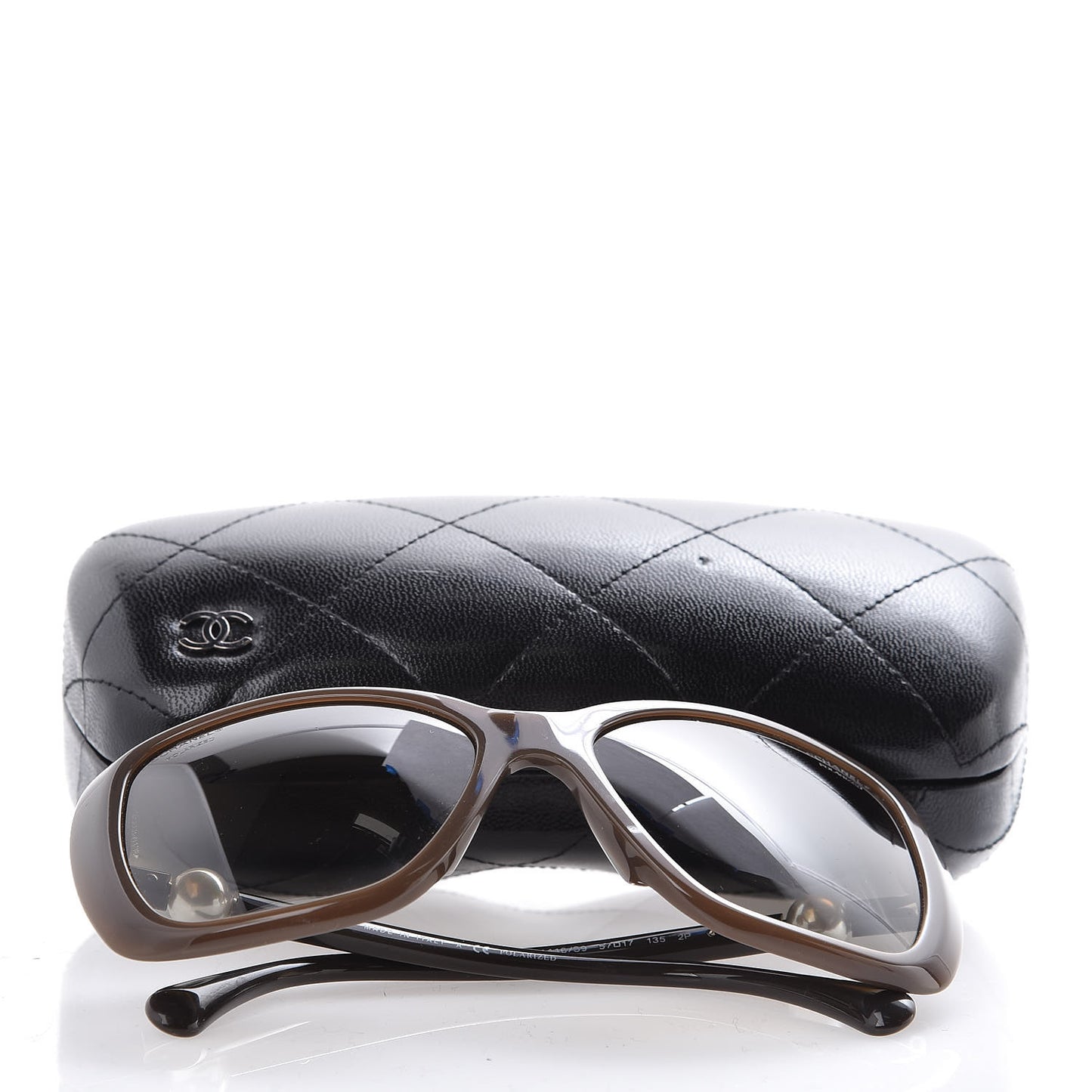 Pearl Polarized Square Sunglasses 5303-H Brown
