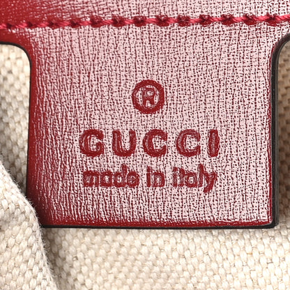 Gucci Boarded Dyana Lux Calfskin Bi-Color Small Jackie 1961 Hobo Blue Agata New Cherry Red 6 of 10