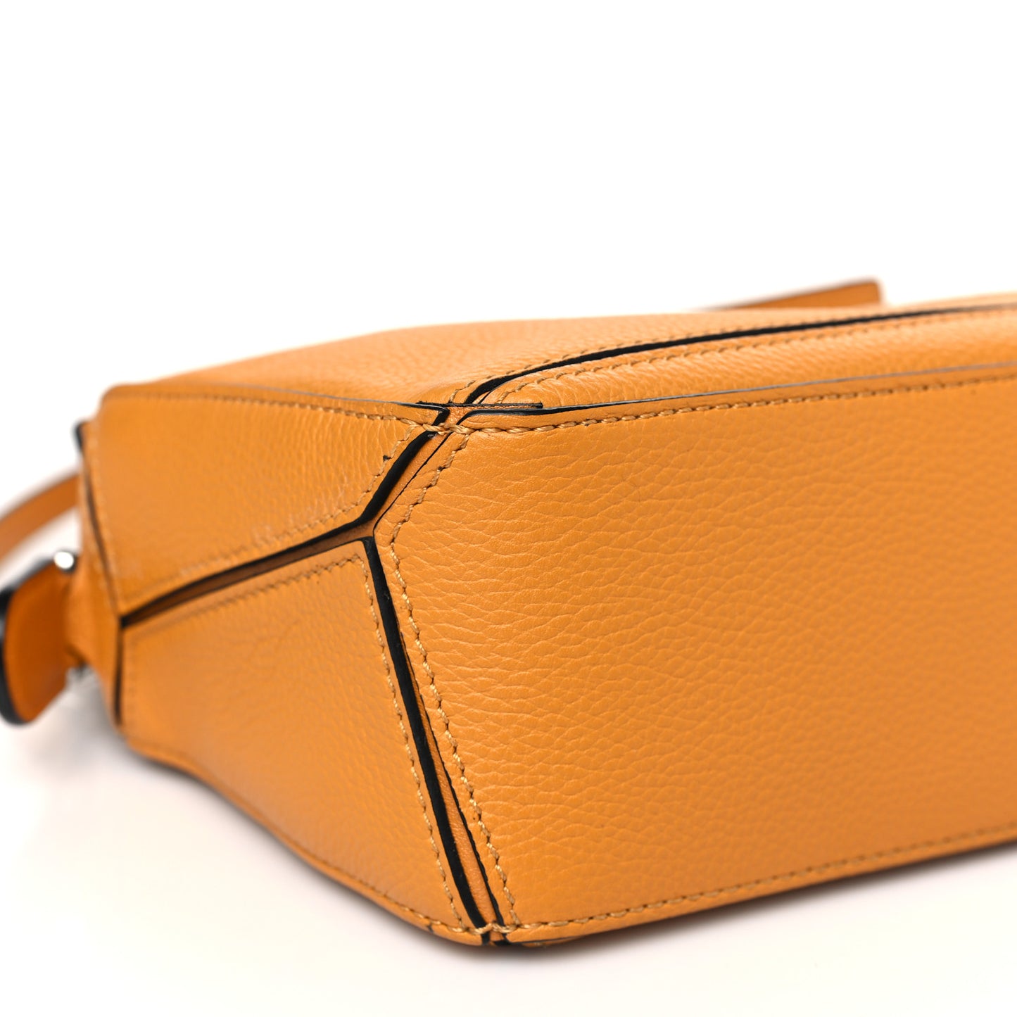 Grained Calfskin Mini Puzzle Bag Sunflower
