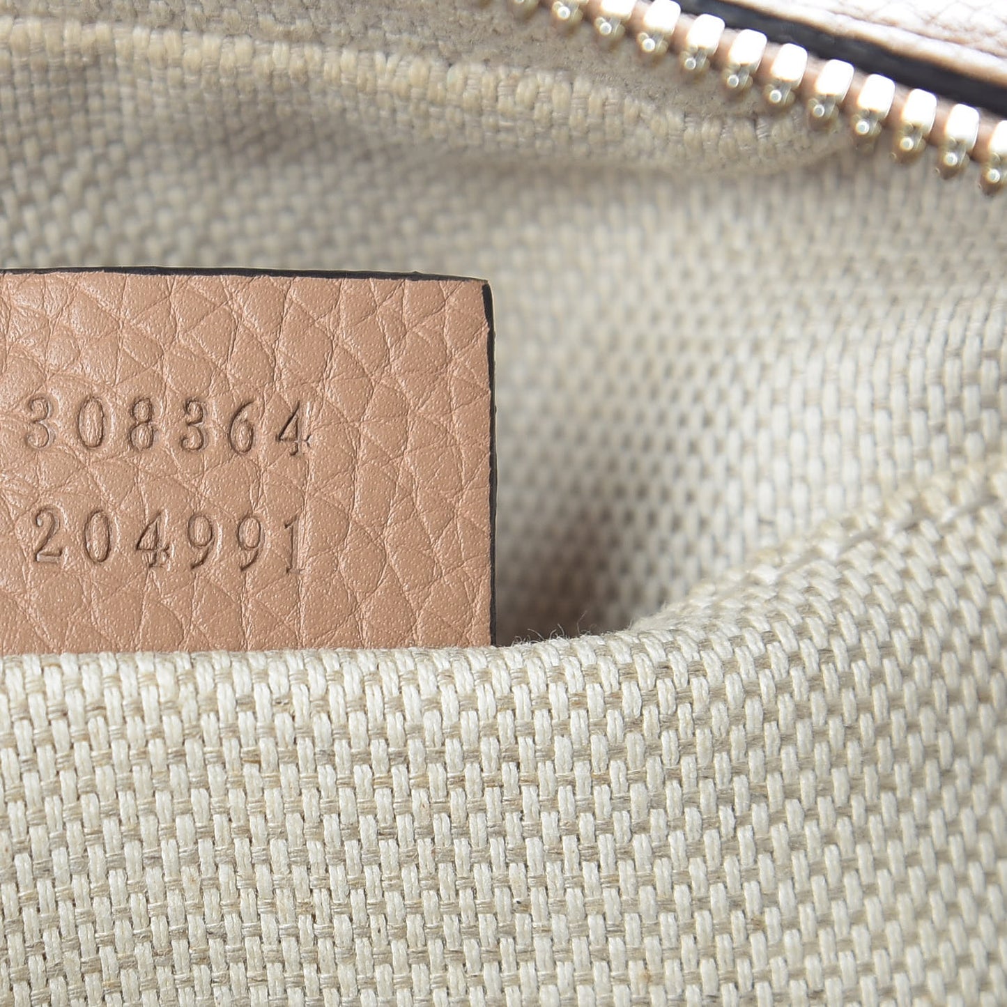 Pebbled Calfskin Small Soho Disco Bag Rose Beige