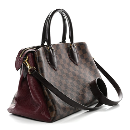 Louis Vuitton Cuir Taurillon Damier Ebene Normandy Bordeaux 3 of 11