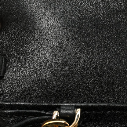 Valentino Garavani Vitello Rockstud Flap Wallet on Chain Black 18 of 27