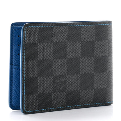Louis Vuitton Damier Graphite Slender Wallet Blue 3 of 7