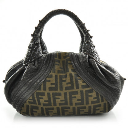 Fendi Zucca Nappa Nuvolata Vitello Tortuga Spy Bowler Tobacco Moro 1 of 13