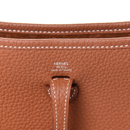 Hermes Taurillon Clemence Evelyne TPM Gold 6 of 11