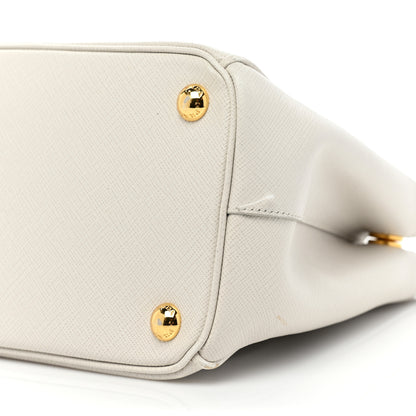 Prada Saffiano Small Galleria Double Zip Tote Talco 5 of 18
