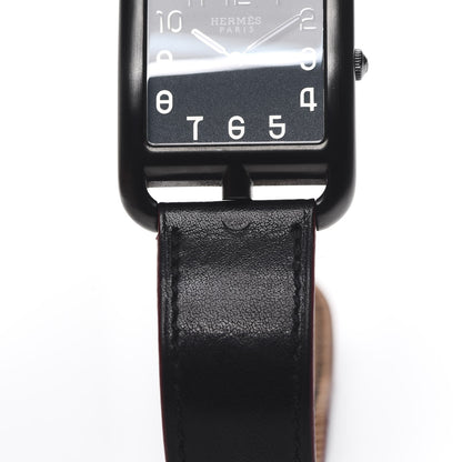 Hermes PVD Stainless Steel Barenia 29mm Cape Cod Quartz Watch Noir 10 of 11