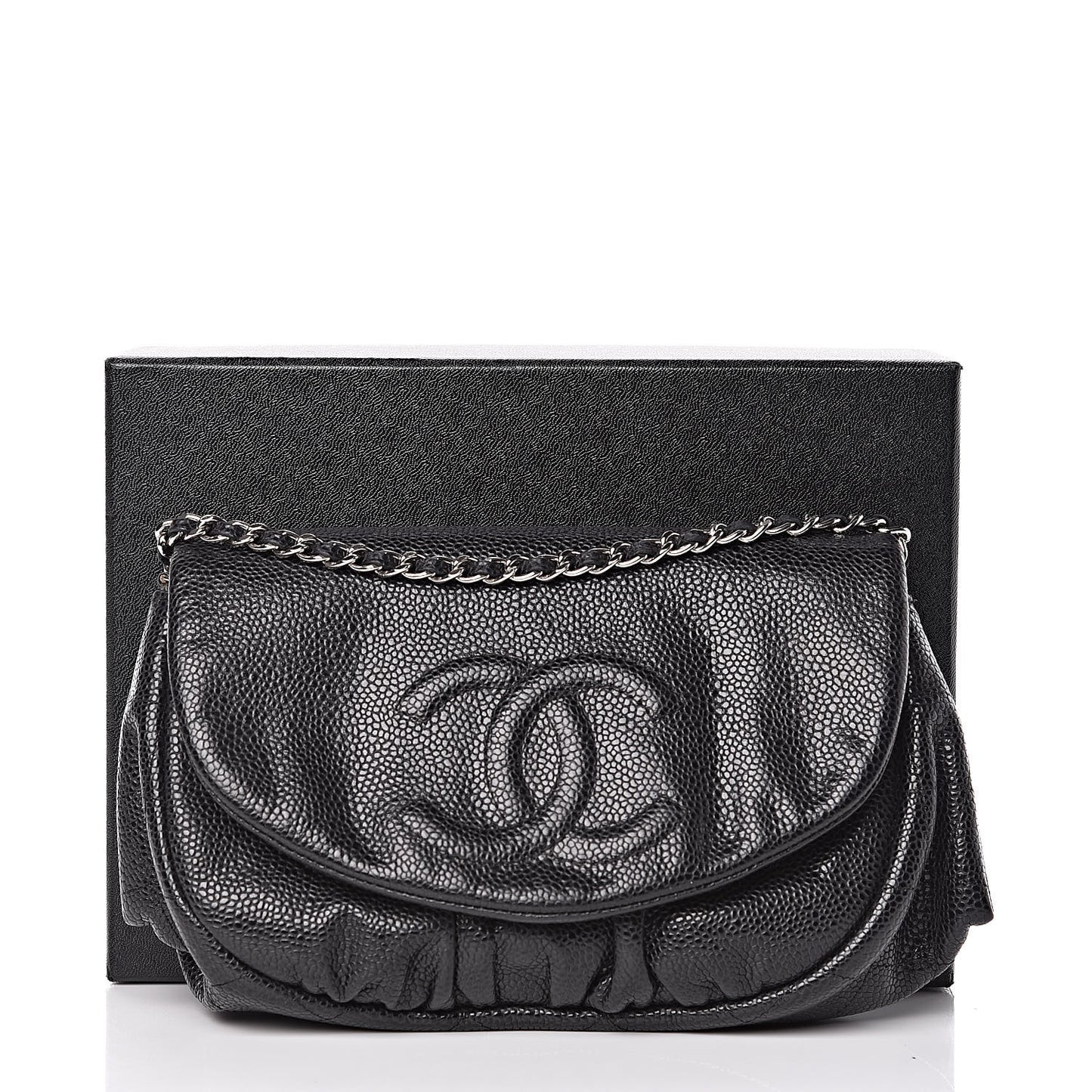 Caviar Half Moon Wallet On Chain WOC Black