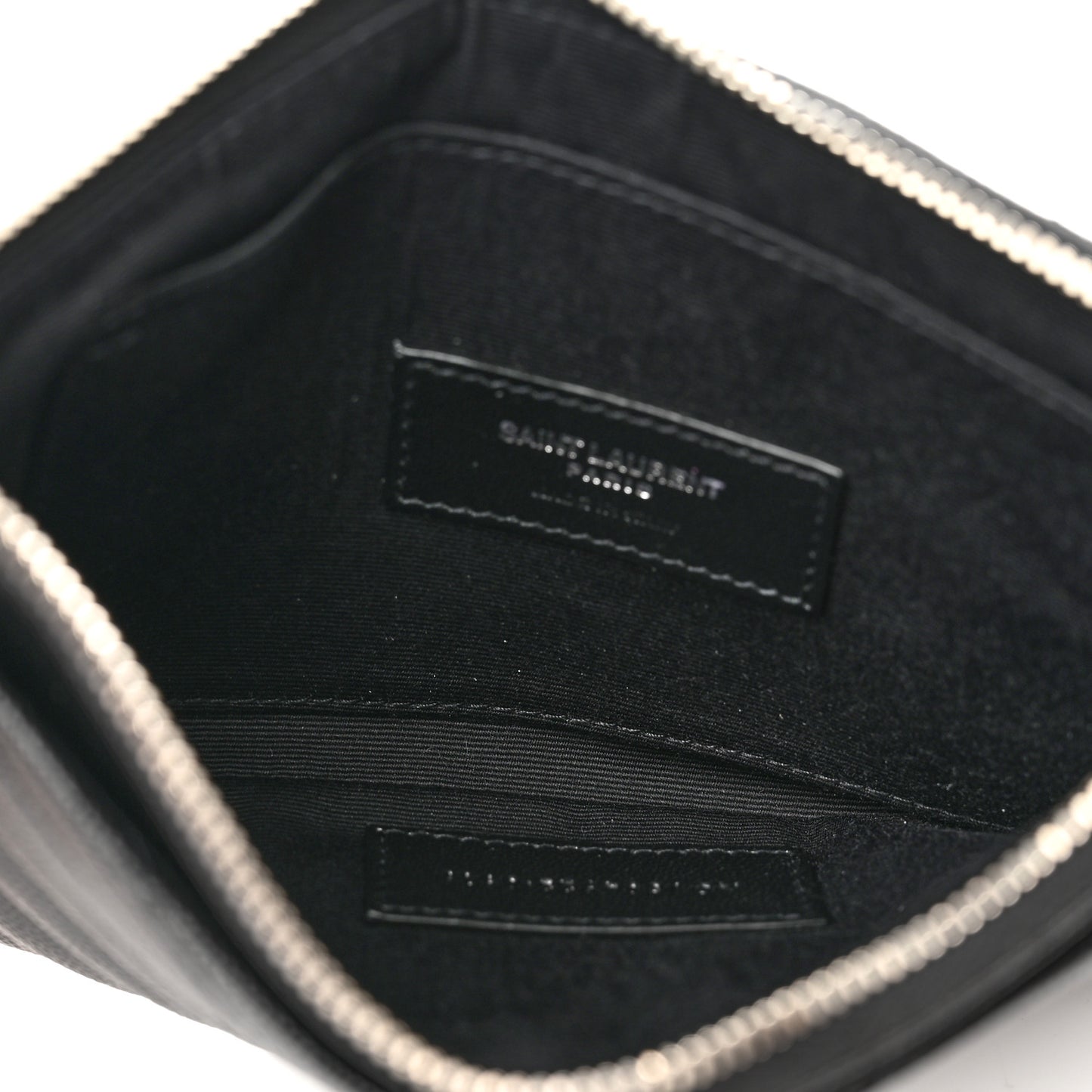 Grain De Poudre Chevron Monogram Bill Pouch Black