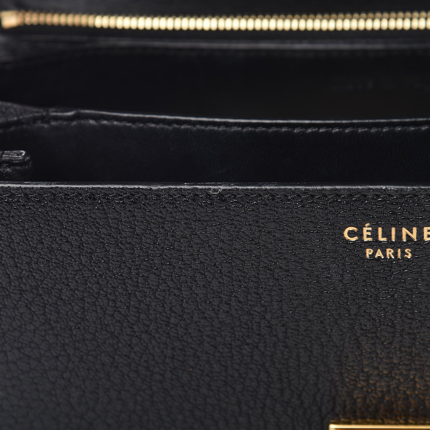 Celine Goatskin Medium Classic Box Flap Bag Black 8 of 11