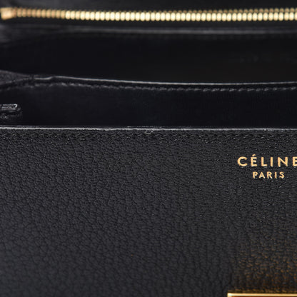 Celine Goatskin Medium Classic Box Flap Bag Black 8 of 11