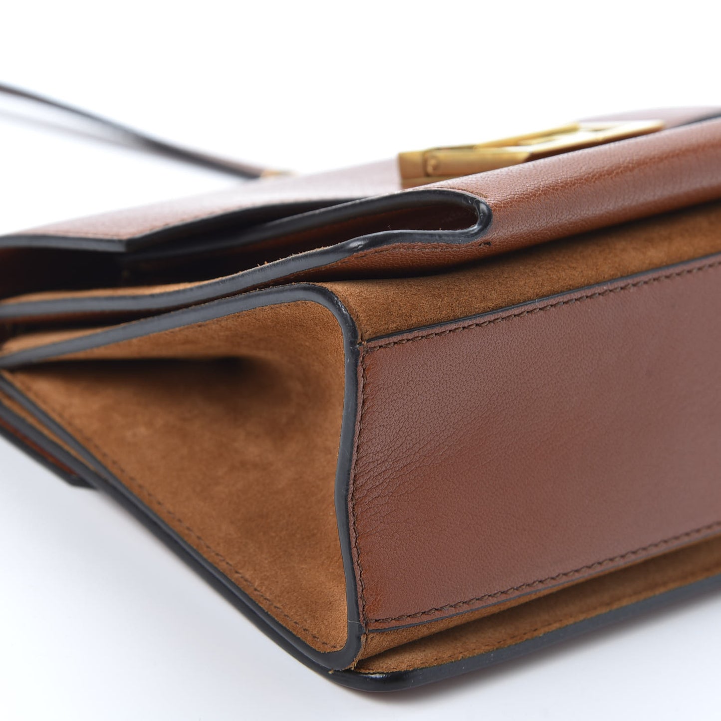 Goatskin Small GV3 Shoulder Bag Chestnut