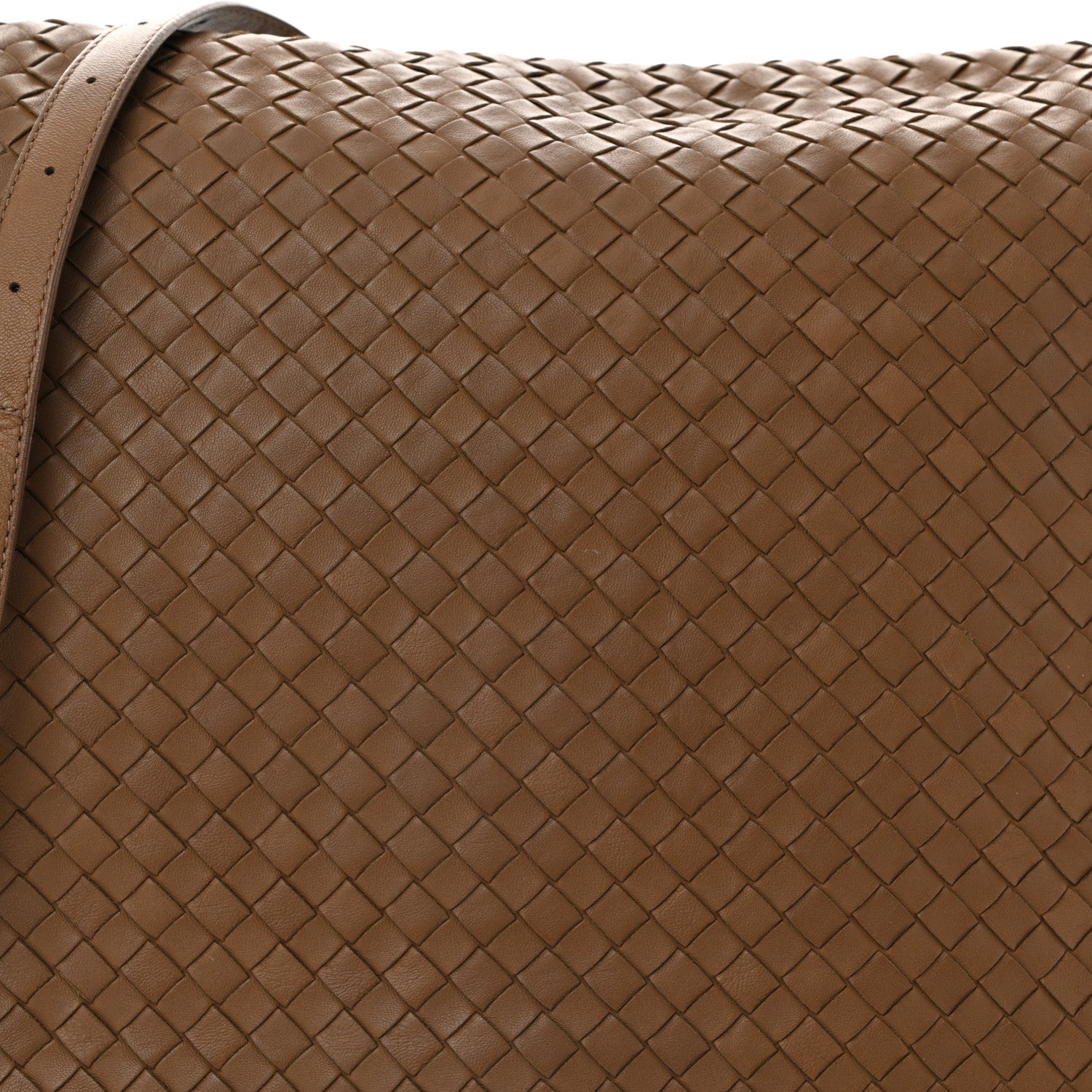 Bottega Veneta Nappa Intrecciato Messenger Bag Light Brown 8 of 11