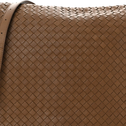 Bottega Veneta Nappa Intrecciato Messenger Bag Light Brown 8 of 11