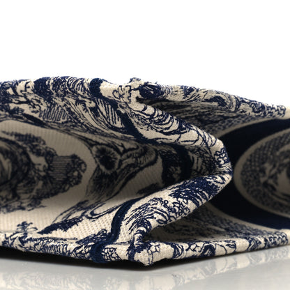 Christian Dior Canvas Embroidered Medium Dioriviera Toile De Jouy Book Tote Blue 10 of 13