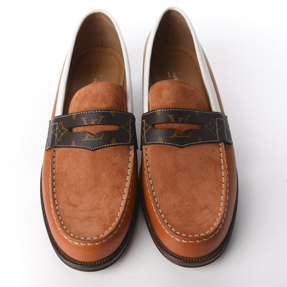 Louis Vuitton Suede Monogram Mens Sorbonne Loafers 10 12 of 22