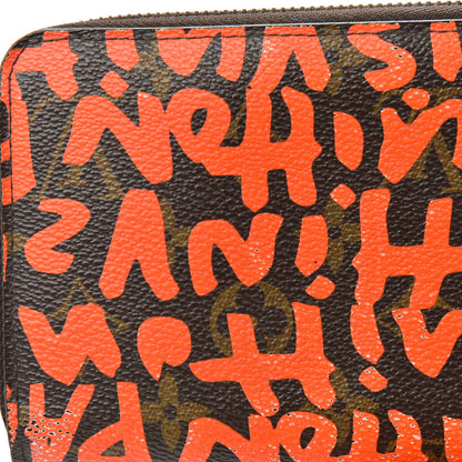 Louis Vuitton Monogram Graffiti Zippy Wallet Orange 9 of 14
