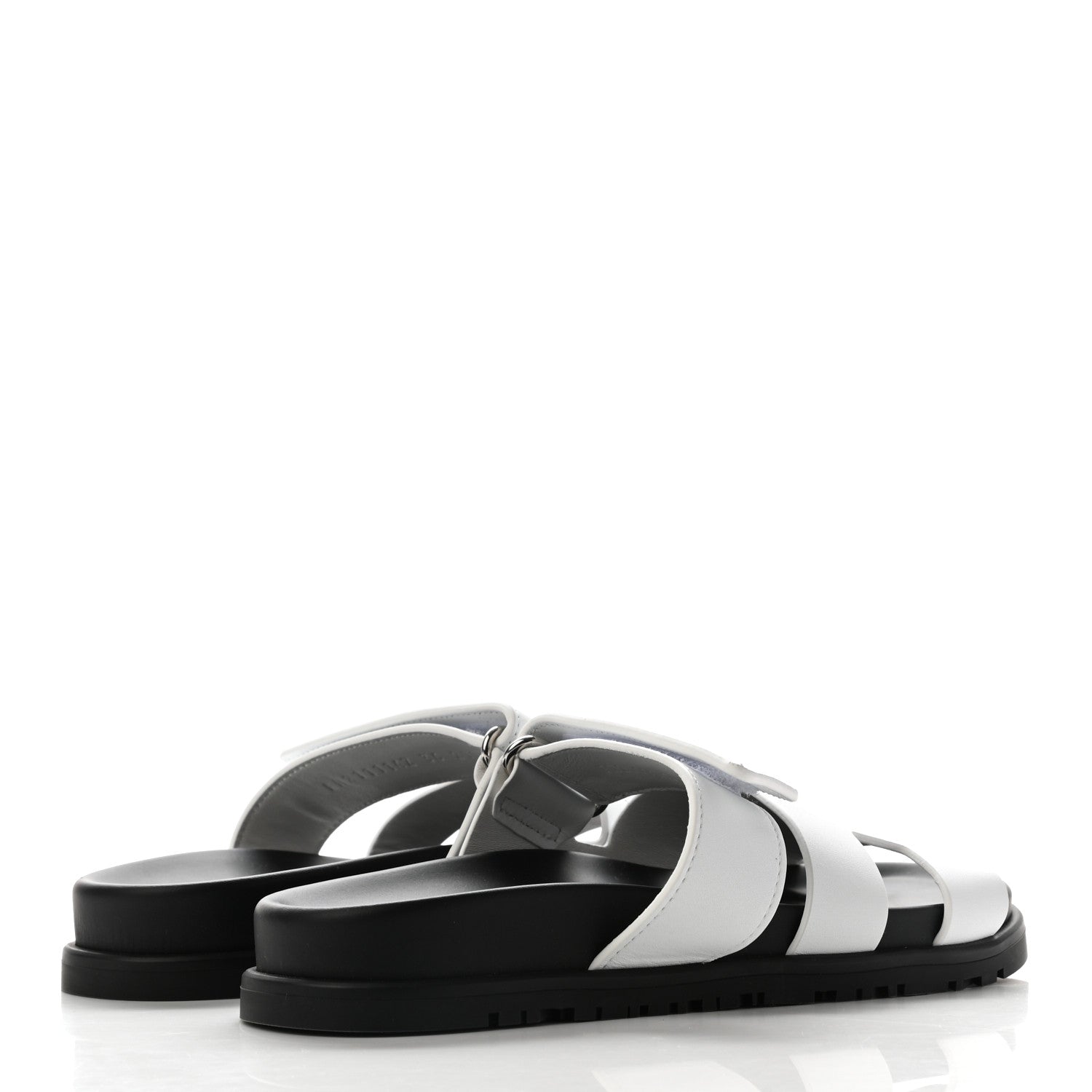 Hermes Calfskin Womens Chypre Sandals 36 White 4 of 11