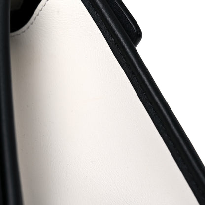 Fendi Vitello Century Velvet F is Fendi FF Embroidered Small Kan I Shoulder Bag White Black 12 of 13