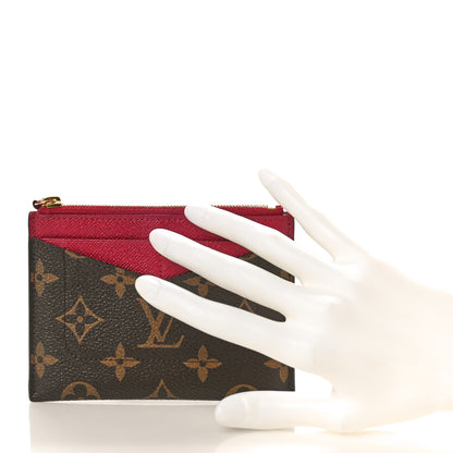Louis Vuitton Monogram Zipped Card Holder Fuchsia 2 of 8