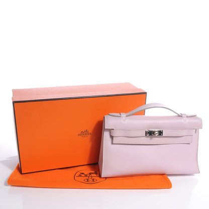 Hermes Swift Kelly Pochette Clutch Rose Dragee 5 of 10