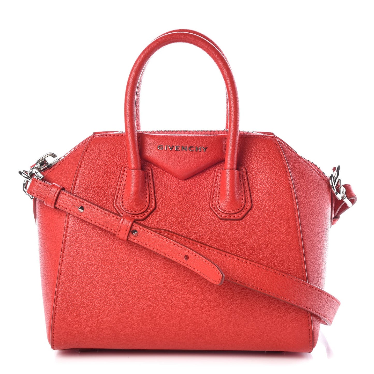 Sugar Goatskin Mini Antigona Red