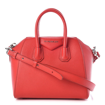 Givenchy Sugar Goatskin Mini Antigona Red 1 of 8