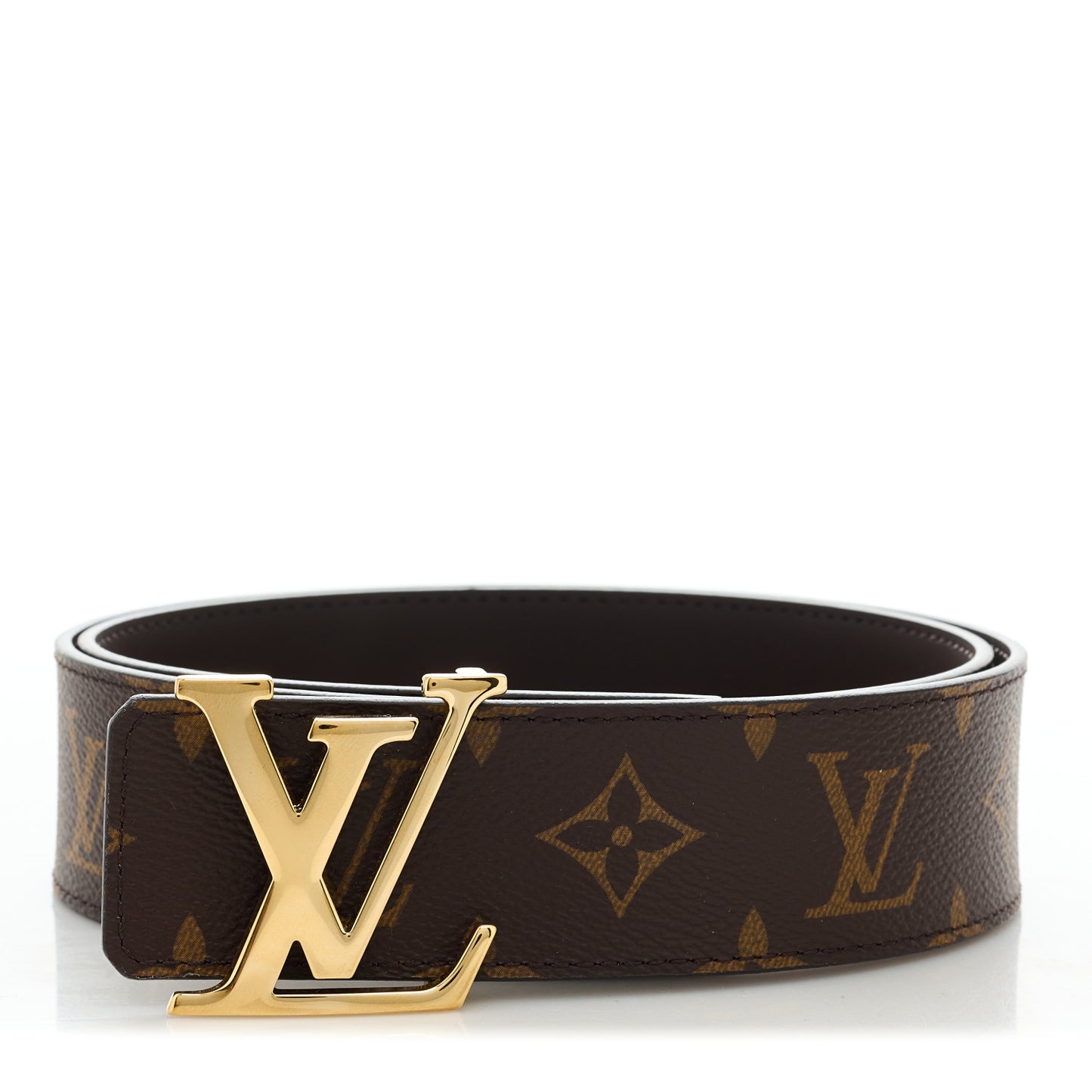 Monogram Calfskin 40mm LV Initiales Reversible Belt 80/32 Black